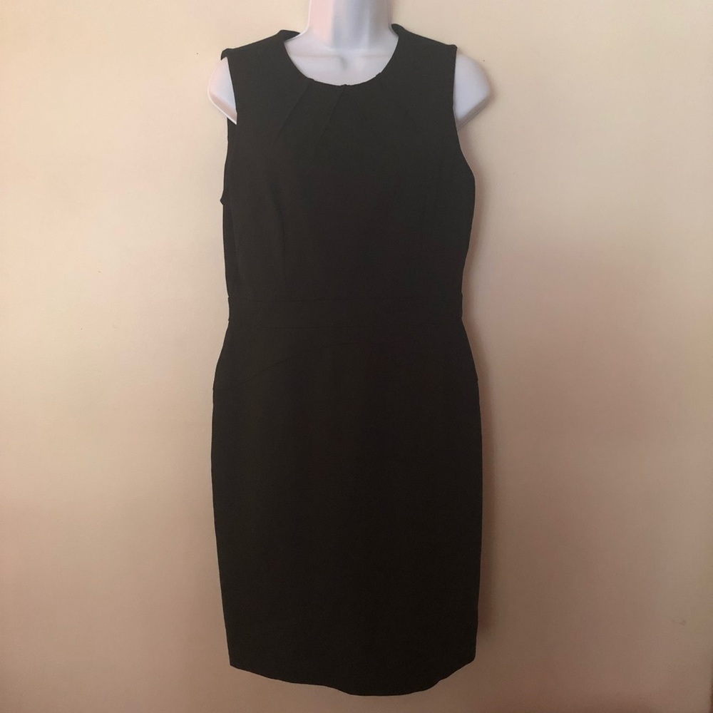 Ann Taylor Loft Petite Black sleeveless dress 10P